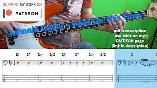 Johnnie Taylor - Hold On This Time (Bass Cover With Tabs)