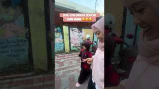 Neng Echa Dianter Sekolah Sama Mama