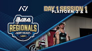 2025 Usa Powerlifting Northeast Regionals - Day 1, Session 1, Platforms 3&4