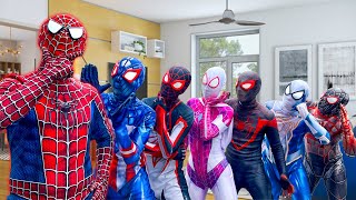 What If Many Superhero In 1 House ?? || Hey Spider-Man , Go To Trainning Nerf Gun ( Action, Funny )