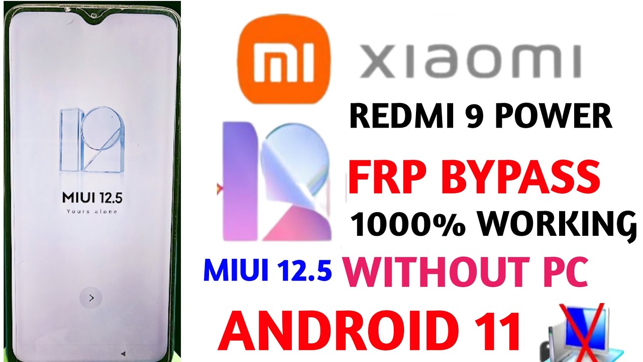 Redmi 9 Power Frp Bypass | MIUI 12.5Unlock | Redmi 9 Redmi 9 Power Frp Bypass | MIUI 12.5Unlock | Redmi 9