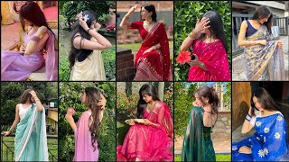 Saree Poses For Instagramaesthetic Saree Dpzunique Whatsapp Dpsaree Photographyfb Dpz