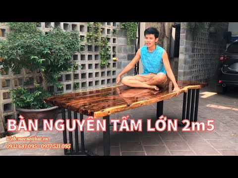 Xưởng Làm Mặt Bàn ăn Nguyên khối epoxy Gỗ Me tây(gỗ Lim đen, gỗ Muồng Tím) Giá 12tr500/bàn