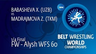 14 Fw - Alysh Wfs 60 Z. Madrajmova Tkm Df. X. Babasheva Uzb By Tf, 6-0