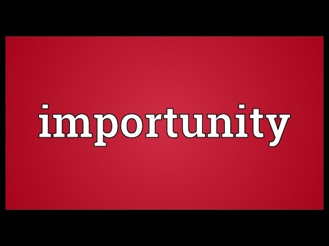 Header of importunity
