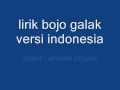 bojo galak lirik indonesia