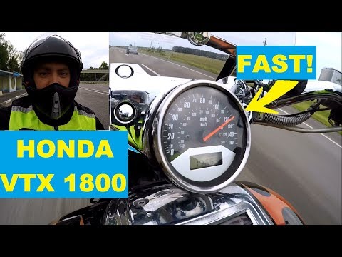 Moto Vlog. HONDA VTX1800 FAST ACCELERATION. FULL STOCK. PART 2