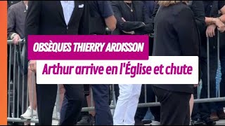 Obsèques De Thierry Ardisson Arthur Arrive En Léglise Et Chute
