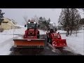 Me, wifey,the Kubota BX25D & 5740 snow clearing