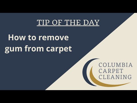 How To Remove Chewing Gum From Carpet