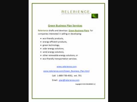 Relerience is an international green consulting company.  Relerience drafts and develops  Green Business Plans  for companies interested in selling or developing eco-friendly products, energy efficient products, green...