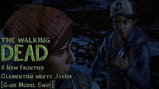 Walking Dead Season 3 - Clementine Meets Javier Gabe Model Swap