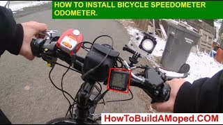 How To Install Bicycle Speedometer Odometer How To Build a Motorized Bicycle Part 20