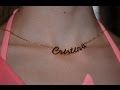 Gold chain with your name Easy to make handmade.