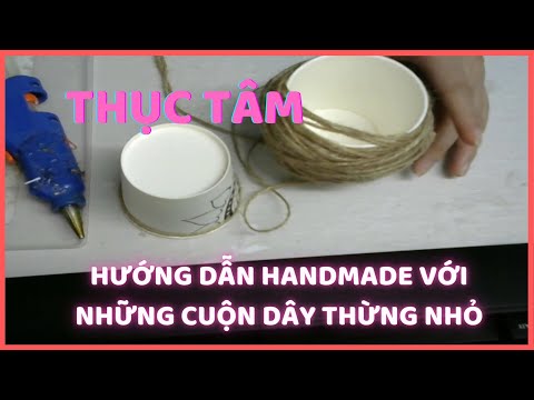 Hướng dẫn handmade với những cuộn dây thừng nhỏ