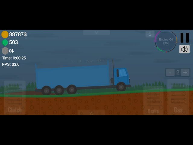 Truck On Fire 2D