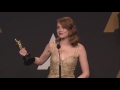 Emma Stone reacts to Oscar's blunder - Full backstage Interview
