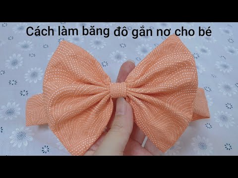 DIY Hướng dẫn làm băng đô đơn giản|| Làm turban cho bé || HOW TO SEW A TURBAN FOR BABY
