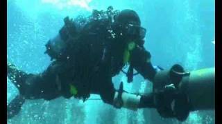 Dr Giorgio Caramanna dives for CO2