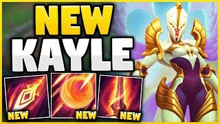 REWORKED KAYLE IS 100% THE MOST OP CHAMPION NOW?! S9 KAYLE REWORK GAMEPLAY! - League of Legends