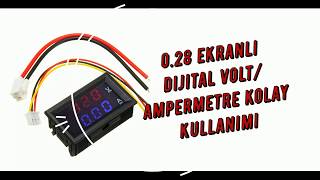 Renkli Ekran Dijital Voltmetre - Ampermetre Kolay Kullanım Videosu
