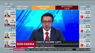 TRT spikeri mikrofonu açık unuttu seçim canlı yayınında bakın ne dedi!!!!!