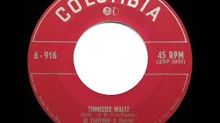 Watch Jo Stafford Tennessee Waltz video