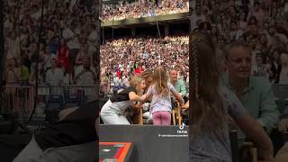 Blake Lively And Ryan Reynolds Daughters James, Inéz And Betty At Taylors Eras Tour In Madrid.