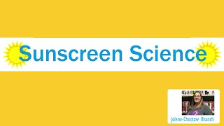STEAM Sit Down Online!: Sunscreen Science with Jolene