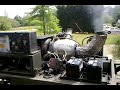 Gas Turbine Jet engine fire ball as it has a hard time starting
