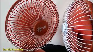 Desk Fan double orange