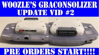 Gbaconsolizer Updates Preorders Start Woozle 720P Hdmi Gameboy Advance