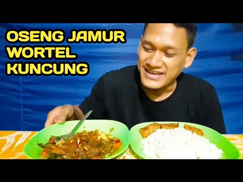 Mukbang Sauteed Mushrooms, Carrots And White Corn (Young Corn)...##