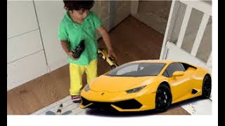 Rüzgara Sürpriz Hediye Sarı Lamborghini Yarış Arabası