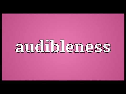 Header of audibleness