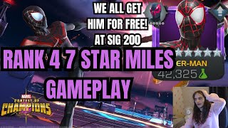 Rank 4 7 Star Miles Morales Gameplay How Good Is He??? Mcoc