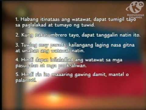 Ang Watawat, Pambansang Awit at Wika
