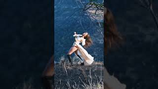 Electric Violinist At Victoria Falls Performing Land Of Freedom