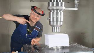 300 Ton Hydraulic Press Vs.1500 Sheets Of Paper