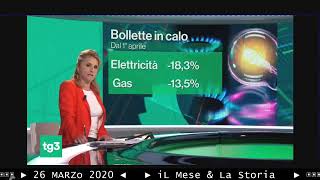 &.137 Tg3Televideo 26 03 2020 - Calo Bollette Luce -18,3% E Gas -13,5%