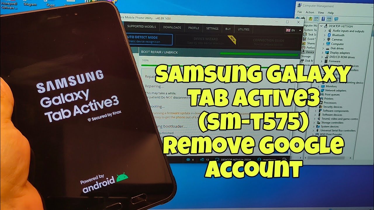Samsung Galaxy Tab Active3 (SM-T575) Exynos, Remove Samsung Galaxy Tab Active3 (SM-T575) Exynos, Remove