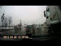 Pedestrian running across the road