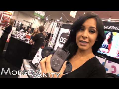 TV Consumer Electronic Show 2011 Hot Presenter Lisa Angeline shows off 