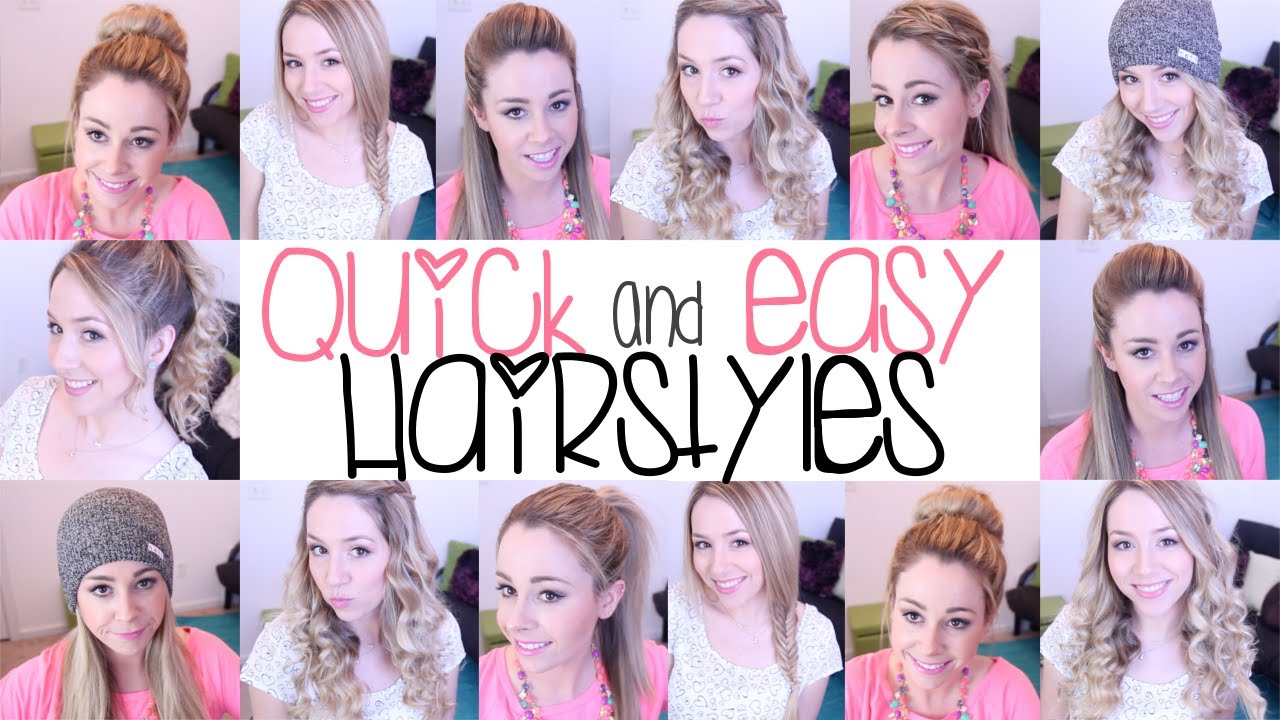 Quick And Easy Hairstyles For School Step By Step