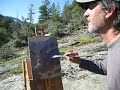 BROOM or NEEDLE? --- JIM McVICKER Oil Painting In Yosemite April 2009