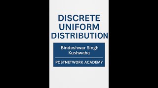Discrete Uniform Distribution In Statistics Data Sc. And A.i. Lect. Series