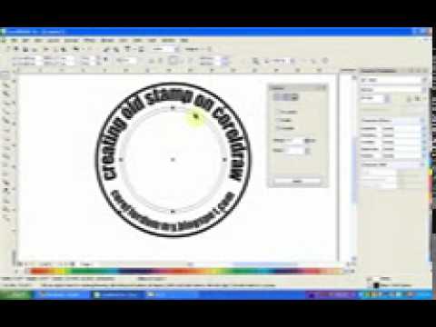 Corel Draw Tutorial creating old stamp - YouTube.3gp - YouTube