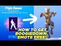How To Get The BOOGIE DOWN Emote for FREE in FORTNITE!