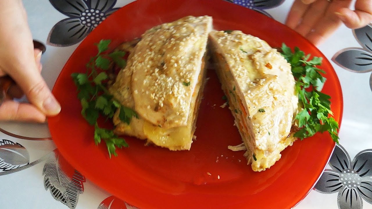 Куриное филе в духовке слоями рецепт Куриное филе в духовке слоями рецепт
