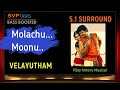 Molachu Moonu ~ Velayutham ~ Thalapathy Vijay ~ Vijay Antony 🎼 5.1 SURROUND 🎧BASS BOOSTED🎧 SVP Beats